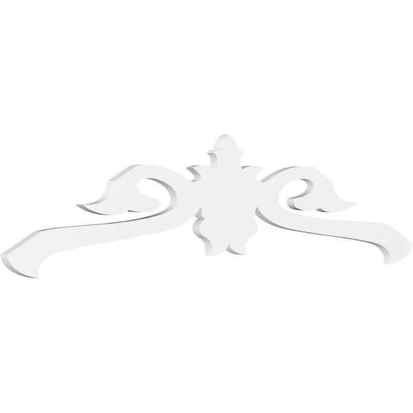 Ekena Millwork Pitch Florence Architectural Grade PVC Gable Pediment, 60"W x 15"H x 1"P (6/12) GPP060X015X100FLO - main
